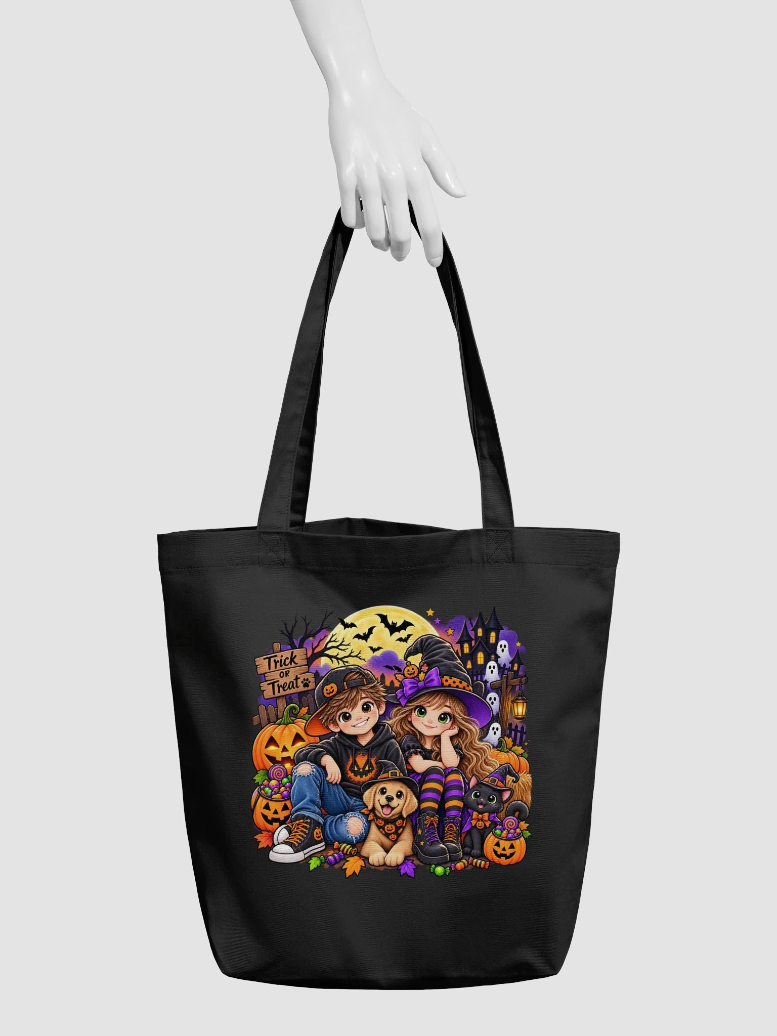 Halloween Friends & Pets Tote Bag product image (3)