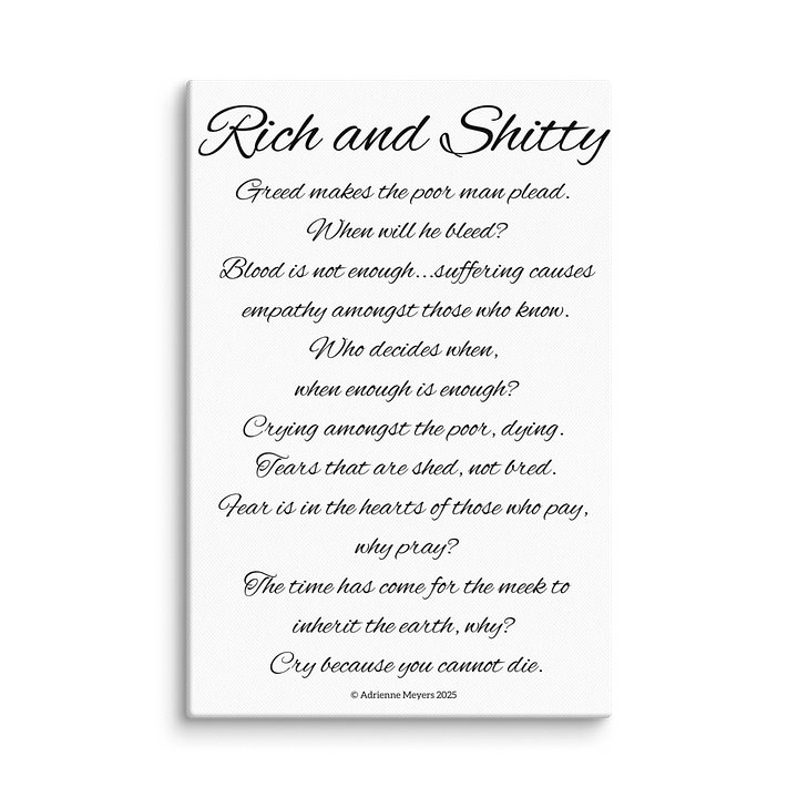 Rich & Shitty Poem product image (5)