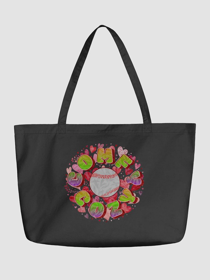 Comfy Cozy Baseball Love Organic Tote product image (2)