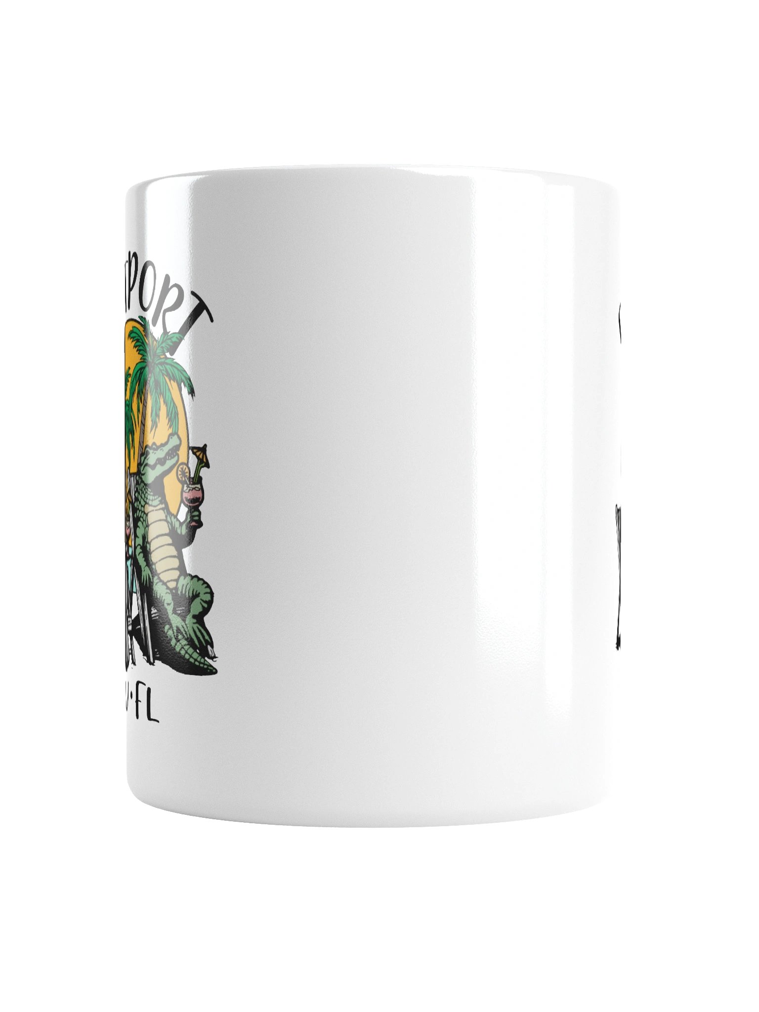 Eastport TV Florida USA Fun Manatee Alligator Design Coffee Mug product image (6)