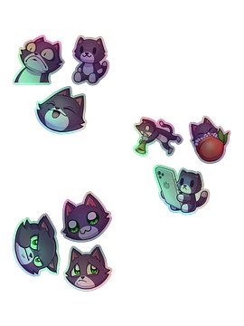 Salem Cat 3-Pack Sticker Bundle 02