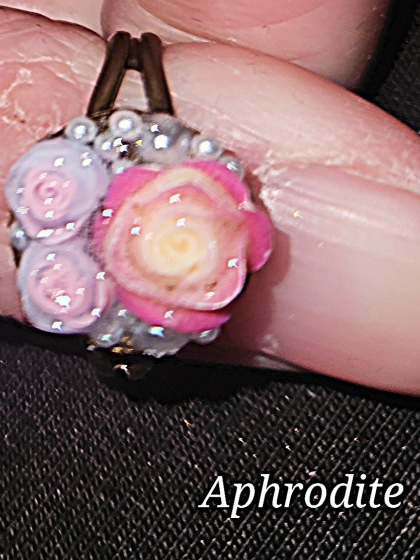 crystal or floral adjustable ring product image (1)