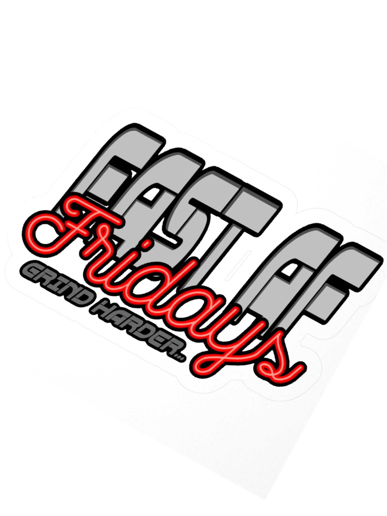 FAST AF Fridays Kiss Cut Stickers product image (2)
