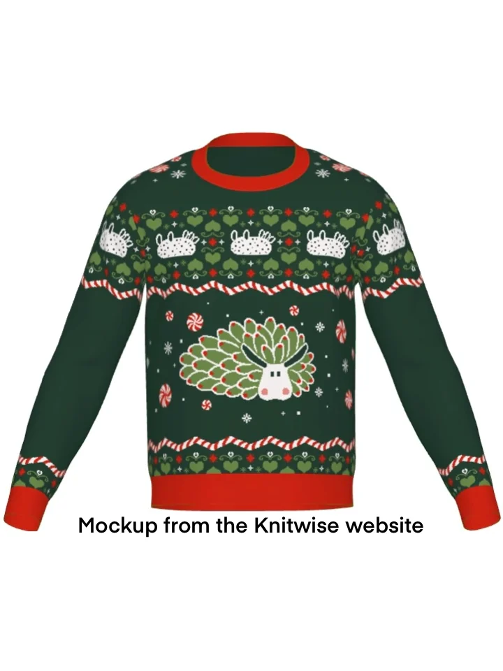 Ugly Slugmas Knitted Sweater - Green product image (3)