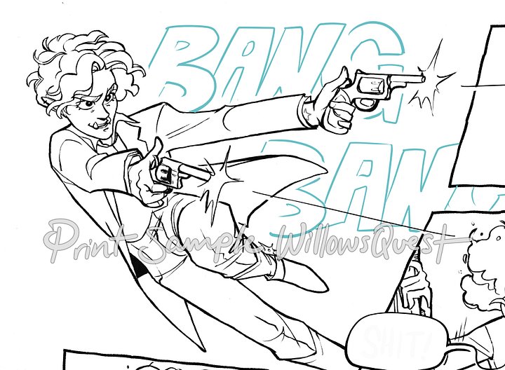 The Restless Wicked - BANG Panel Line Art product image (2)