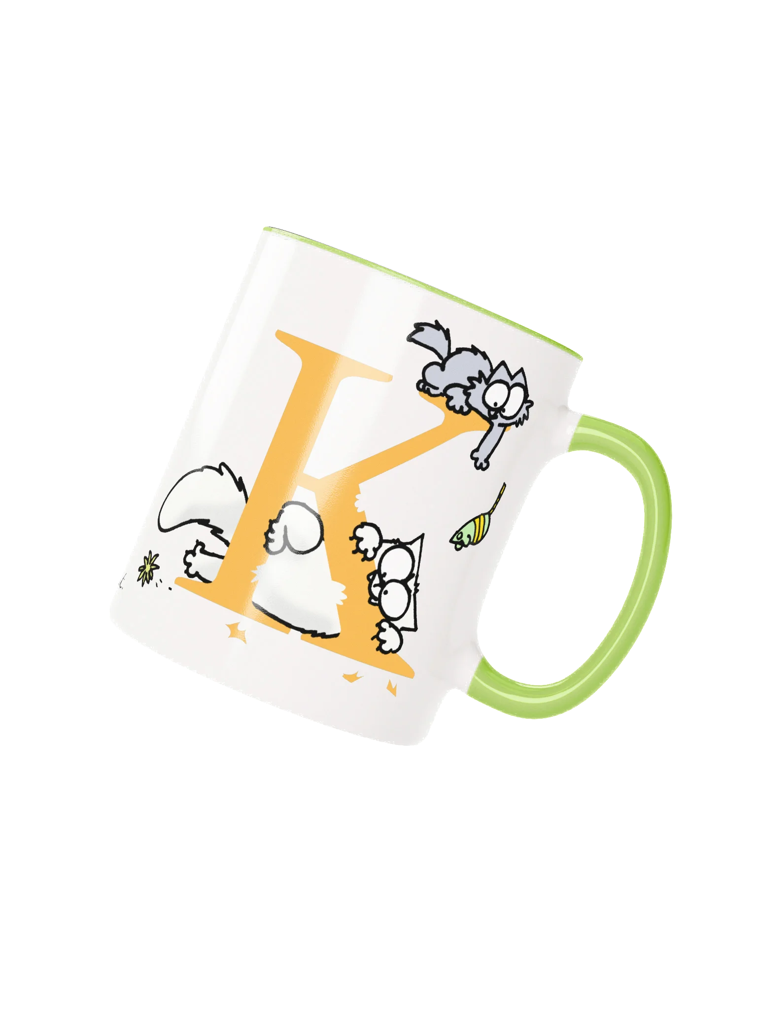 Cat Monogram Mug - K product image (1)