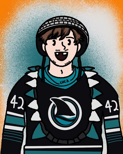 Nashville Predators, meet your worst nightmare! 

(Rough doodle of Cags getting the shark tooth necklace after the game last ...