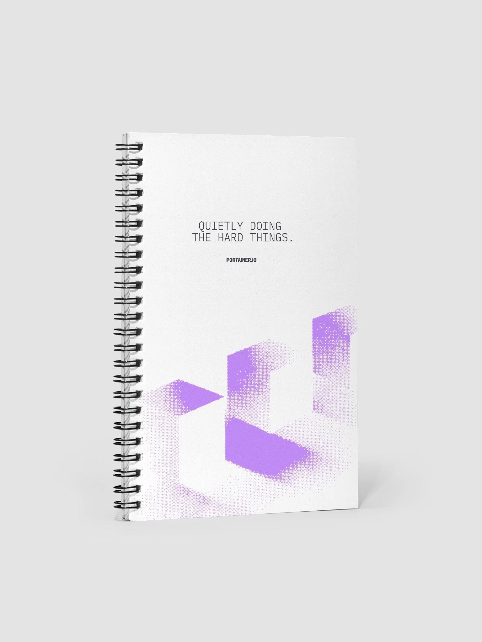 Portainer Notebook - Purple - Quietly doing the hard things product image (1)