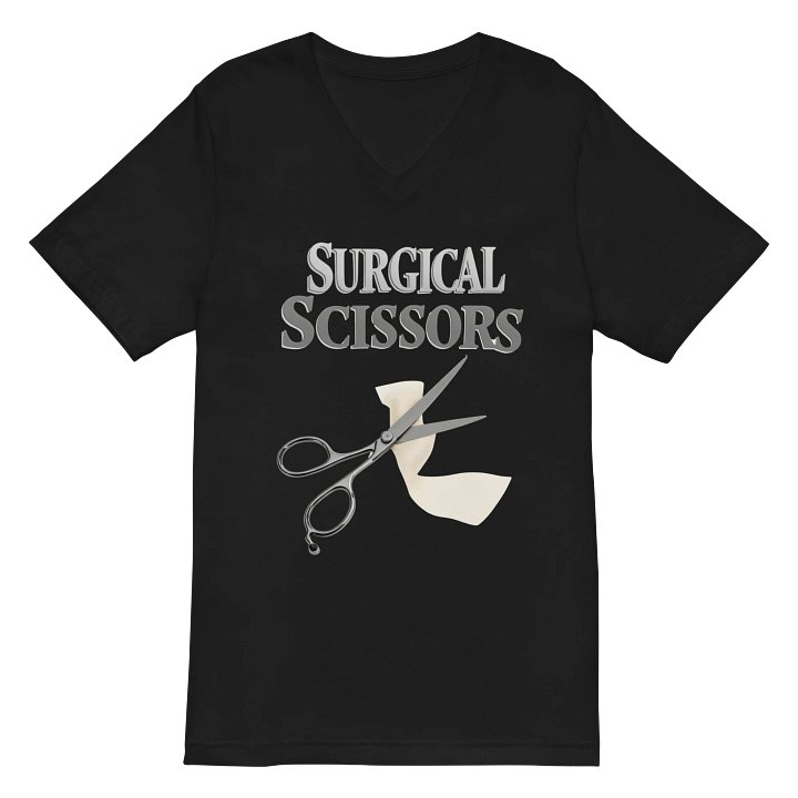 Surgical Scissors Graphic V-Neck Tee product image (2)