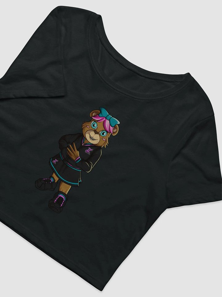 Standing Girl Bear Bella+Canvas Women's Crop Tee product image (2)