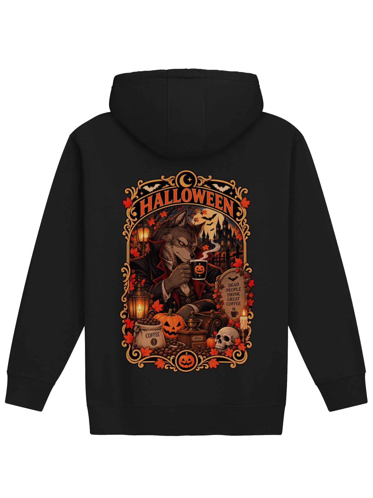 Werewolf & Coffee – Halloween Nights | Women’s Hoodie product image (9)