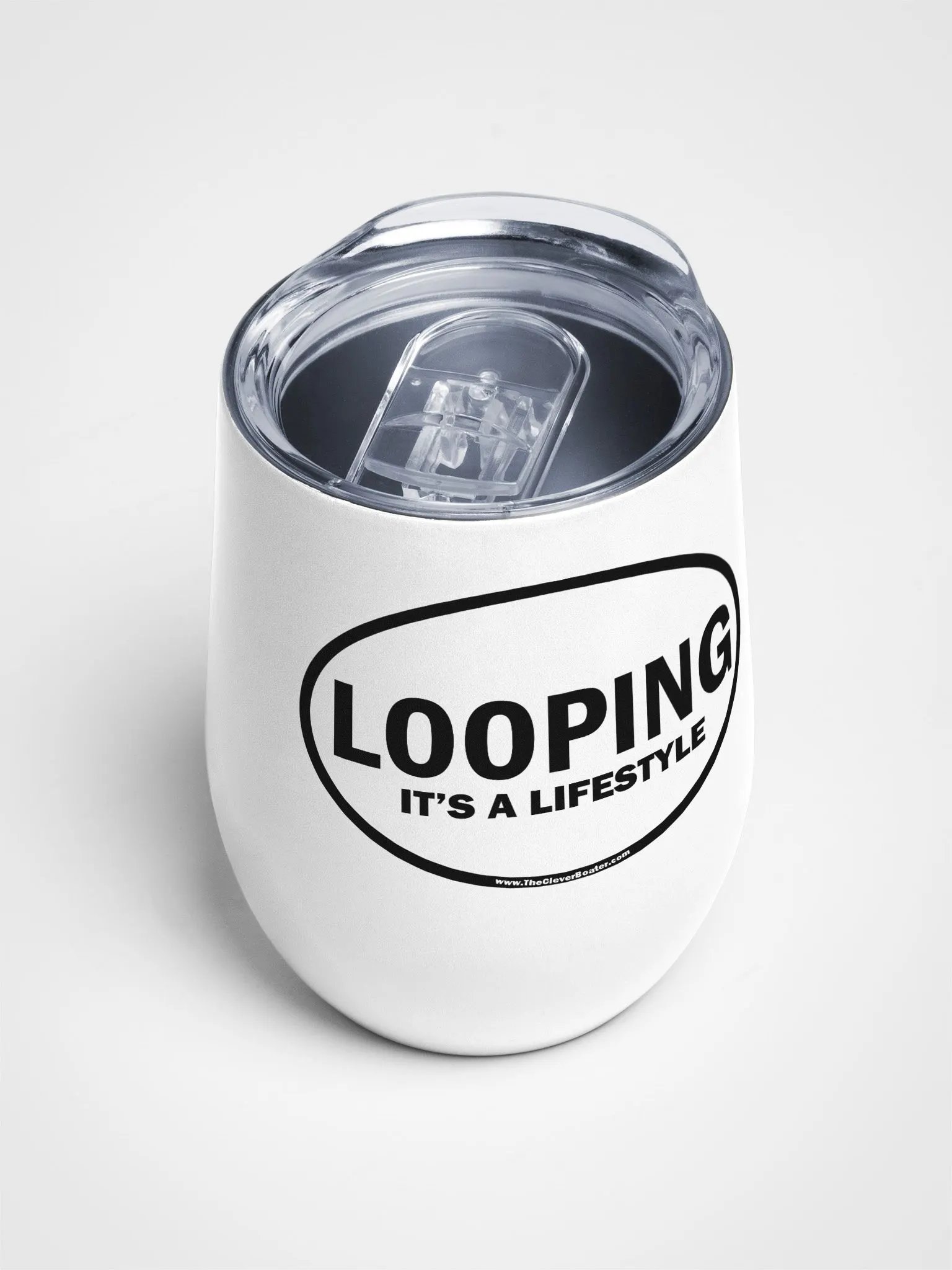 LOOPING - It's A Lifestyle - Wine Tumbler - Insulated Stainless Steel product image (4)