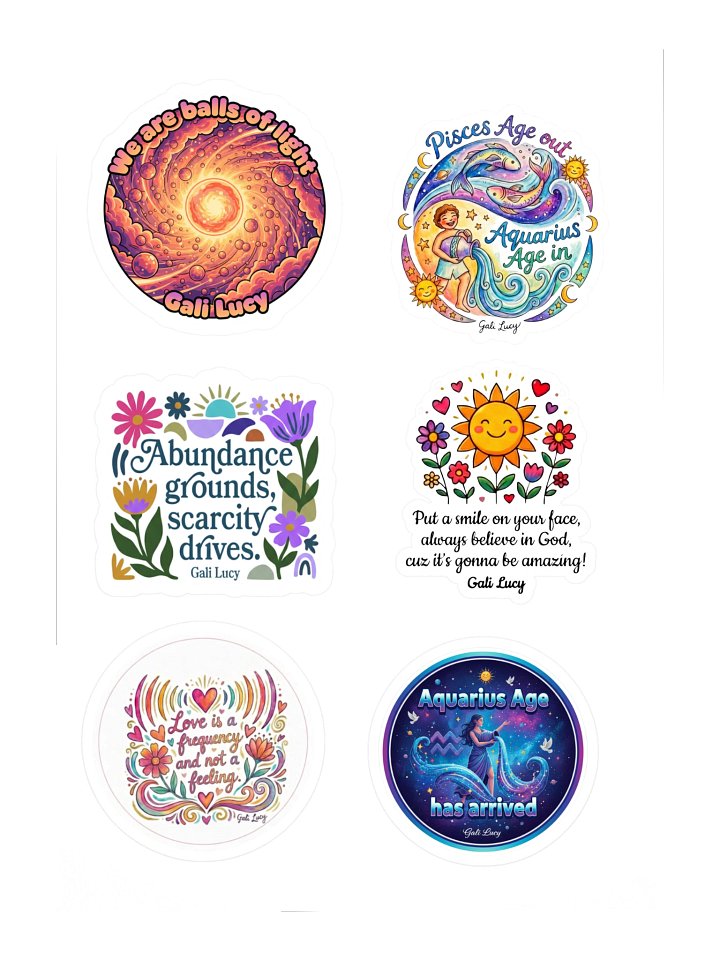 Set of 6 Stickers - Style 7 product image (1)