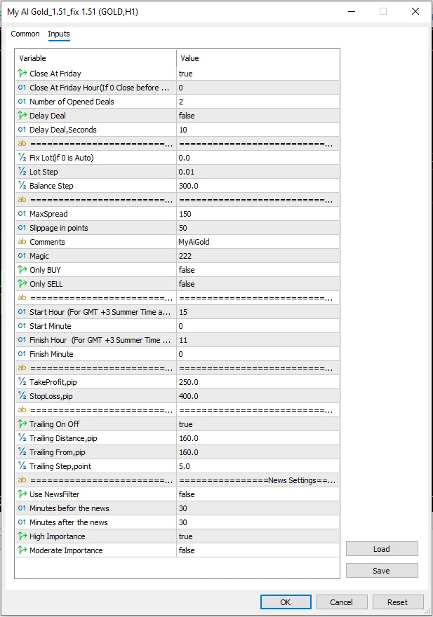 My AI Gold EA v1.51 MT5 product image (4)