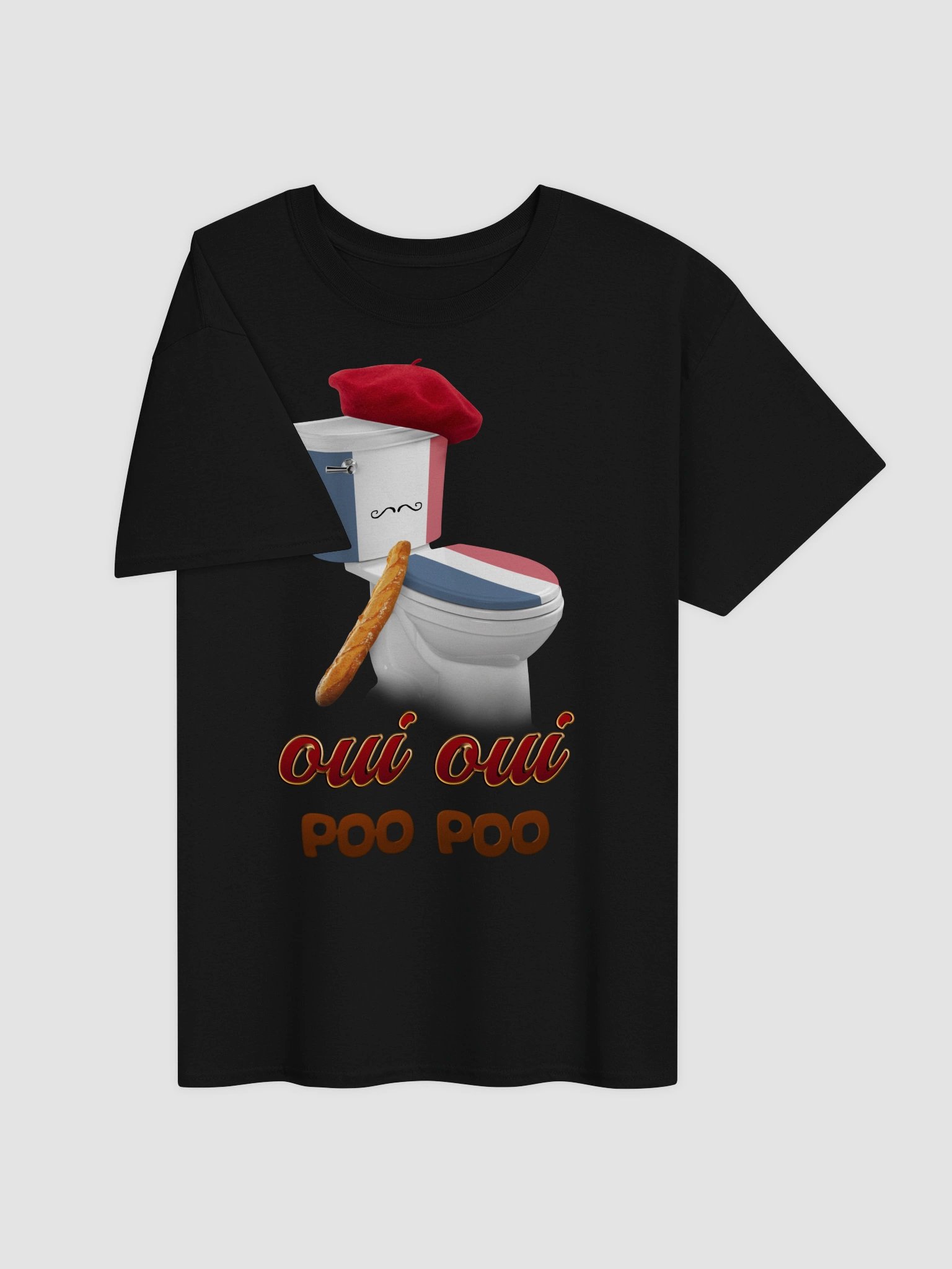 Oui Oui Poo Poo French toilet T-shirt product image (3)