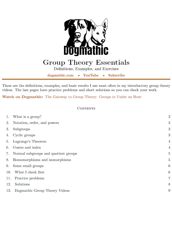 Group Theory Essentials PDF product image (1)