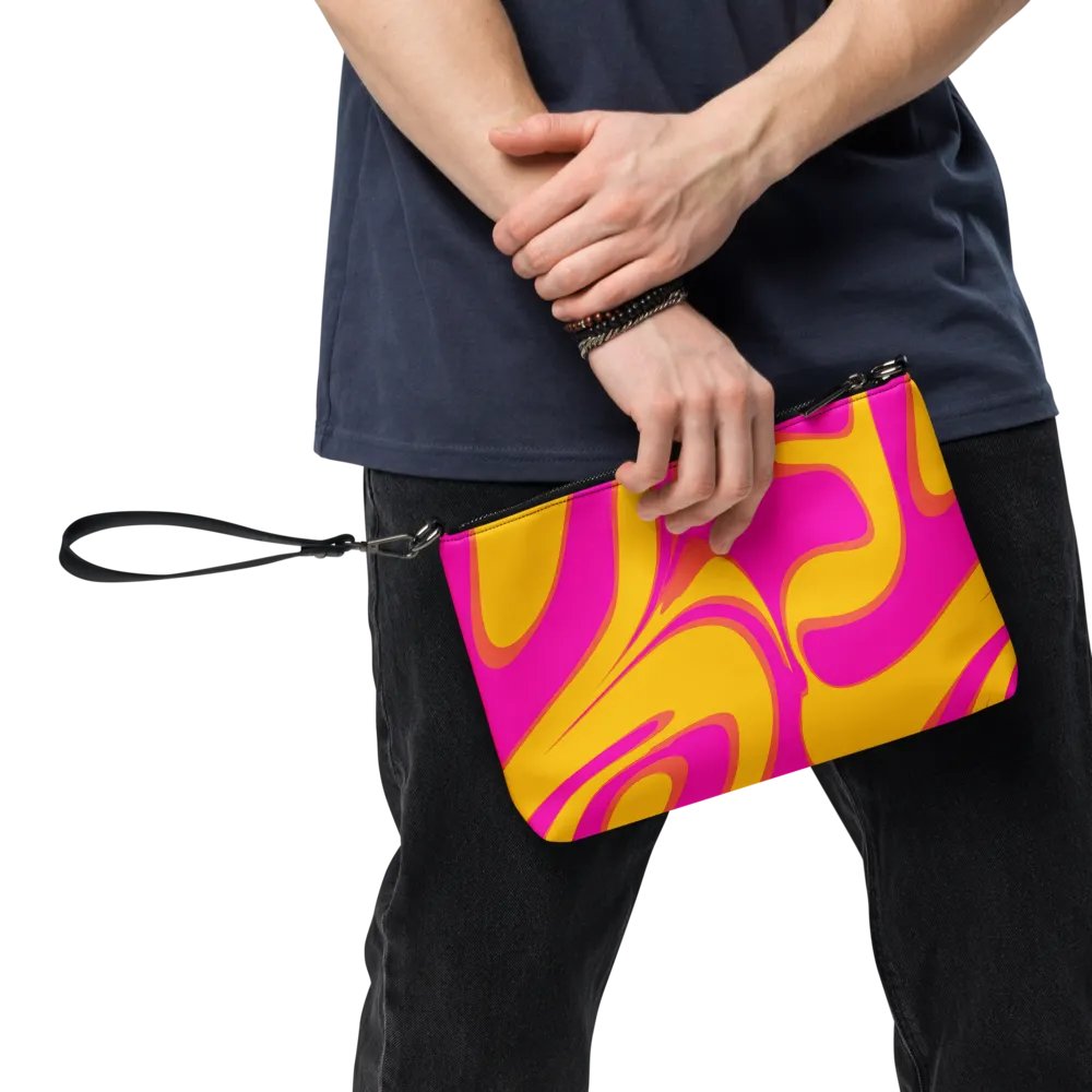 Pink and Yellow Psychedelic Swirls Crossbody Bag product image (8)
