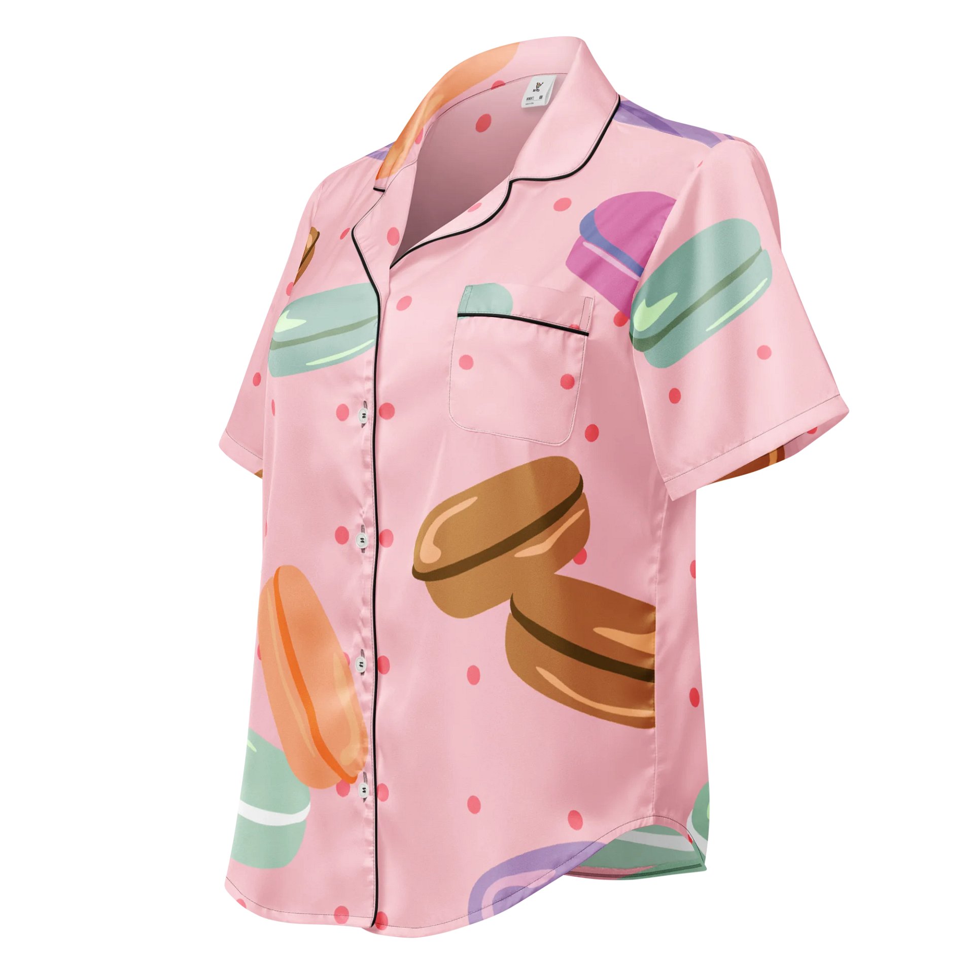Colorful Macaron Dreams Women's Pajama Top product image (1)