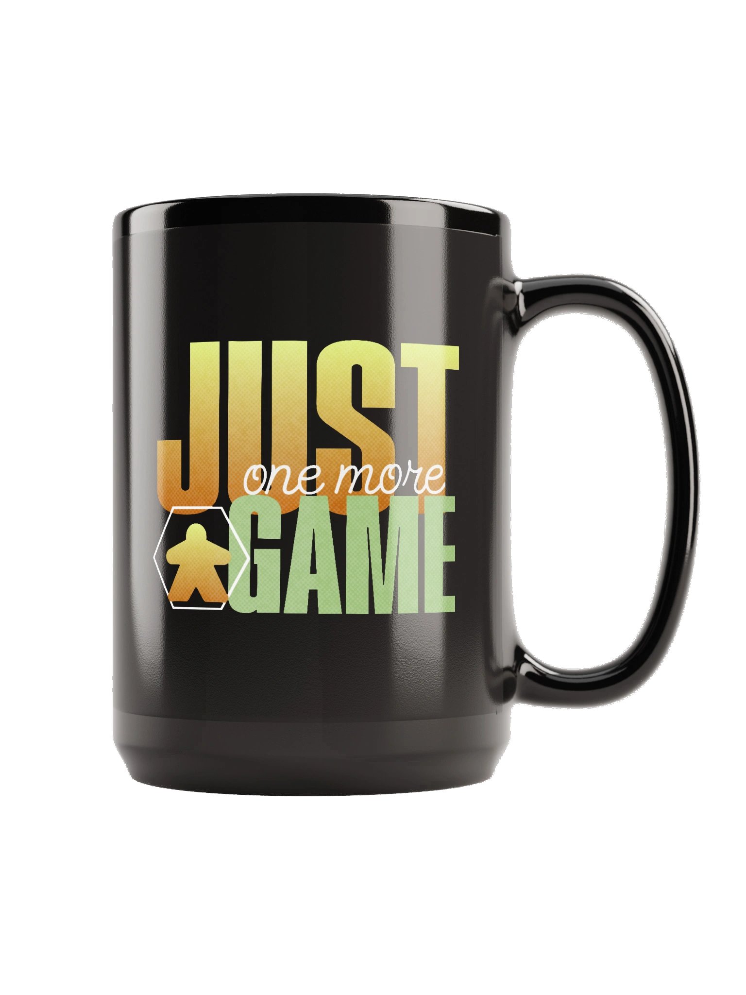 Orange Just One More Board Game Black 15 oz. Mug product image (5)