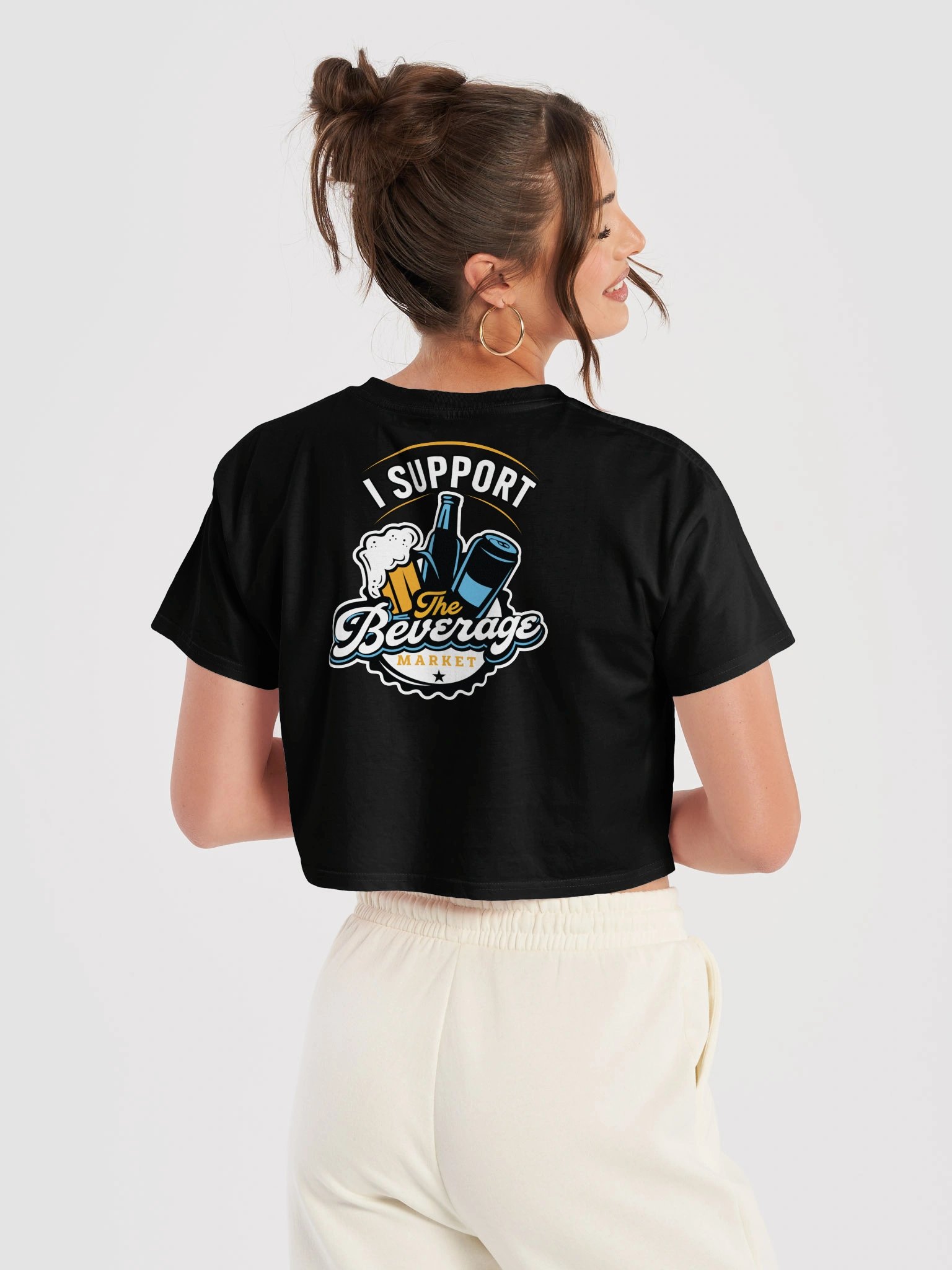 Back Side Crop Top Support - Gold Accents product image (55)