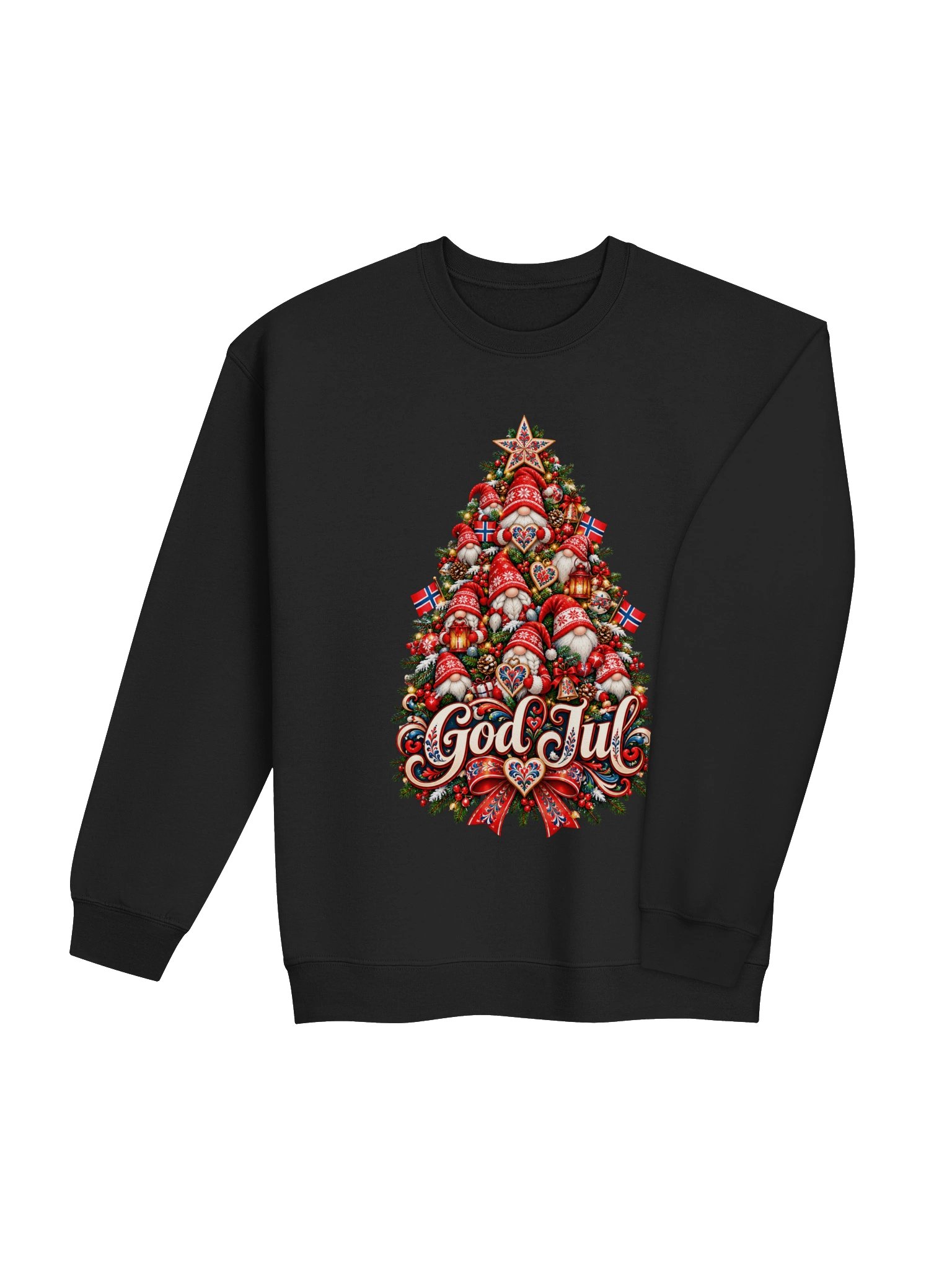 God Jul Gnome Christmas Tree Crewneck product image (28)