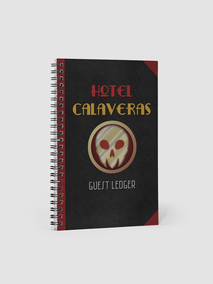 Hotel Calaveras "Replica" Guest Ledger (Spiralbound, 140 Dotted Pages) product image (1)