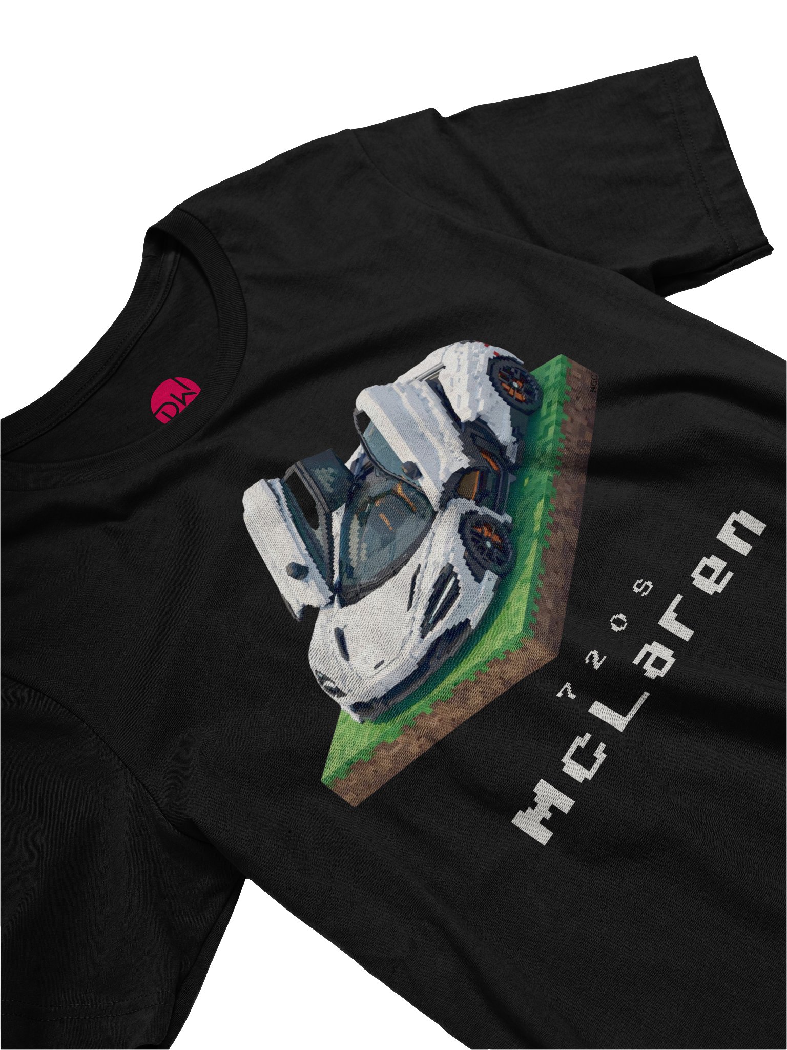 White McLaren 720S Shirt (Pixel, Retro, Minecraft) product image (19)