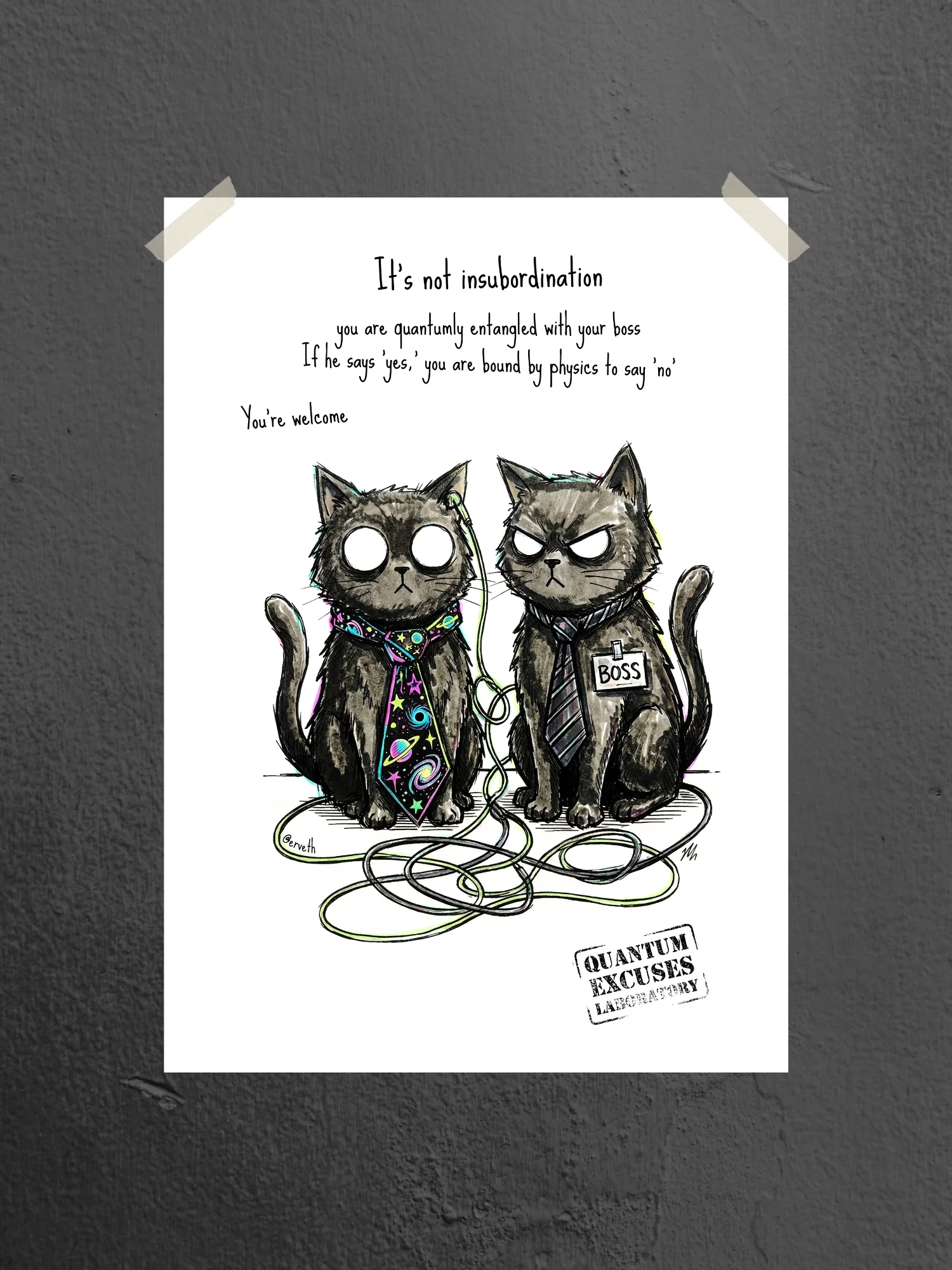 Quantum Cat Tips VI – Workplace Entanglement product image (1)