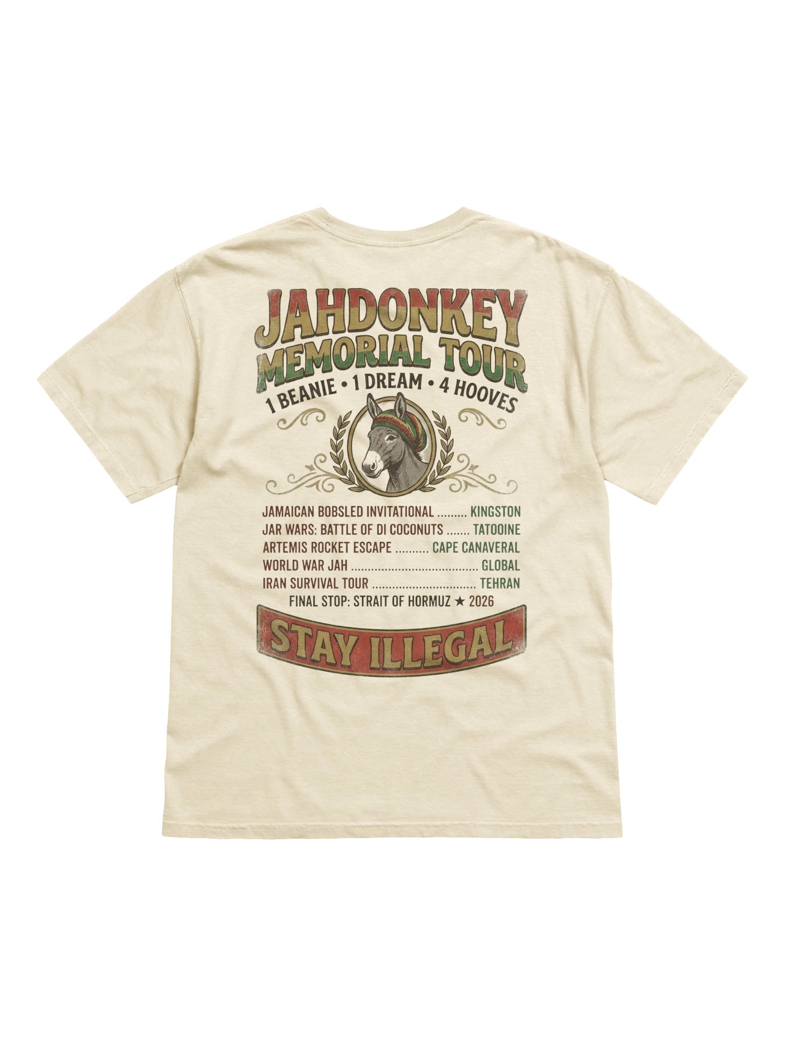 JahDonkey Memorial Tour Tee product image (2)