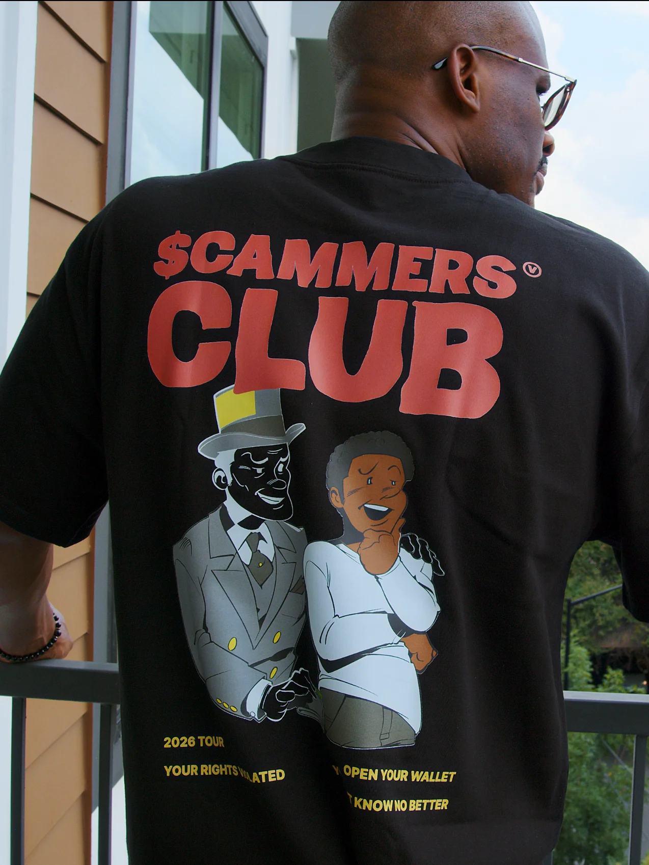 The Scammers Club "Wishful Thinking" Limited Tee (in the Dark) product image (1)