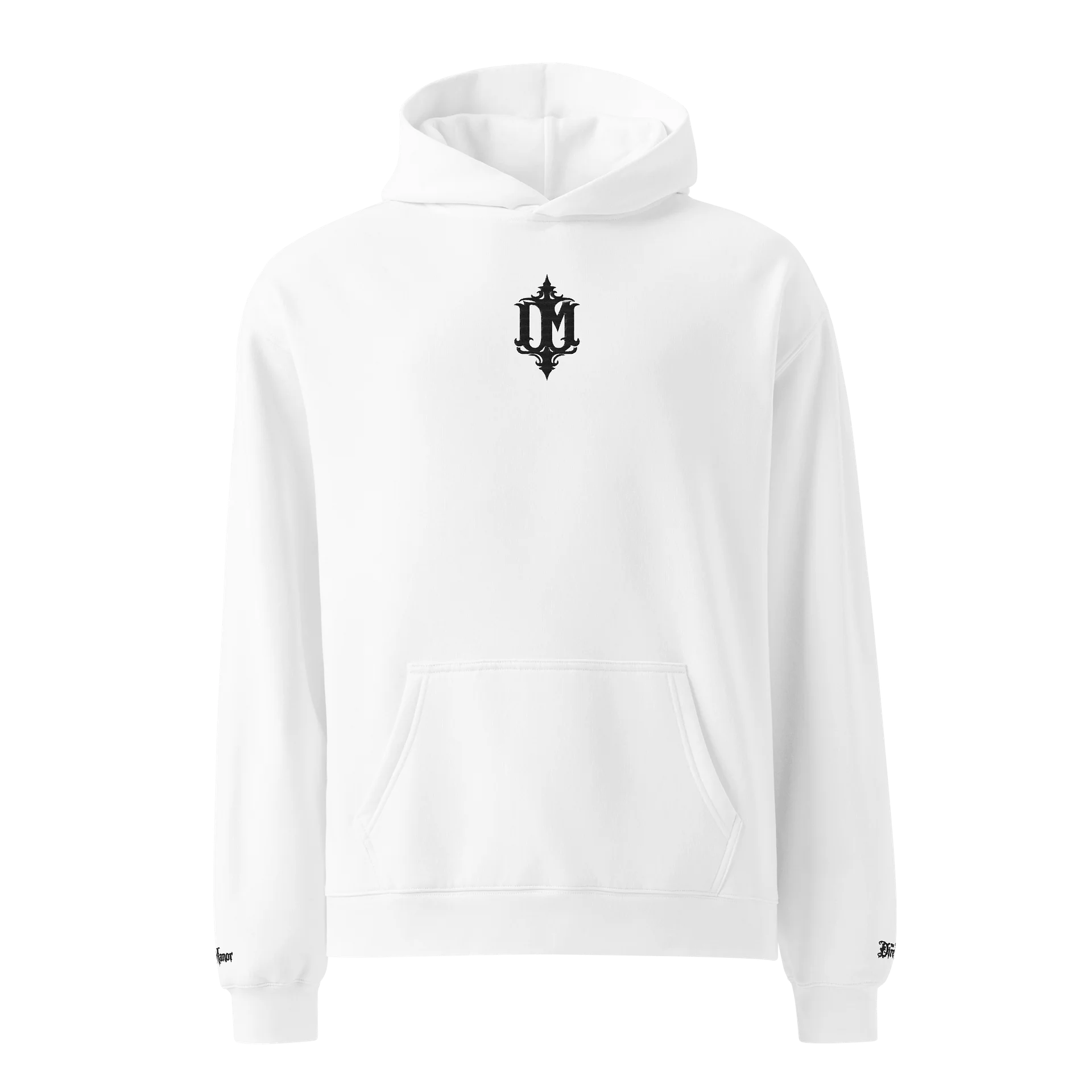 THE DIRE MANOR® — WHITE RELIC EMBROIDERED HOODIE product image (1)