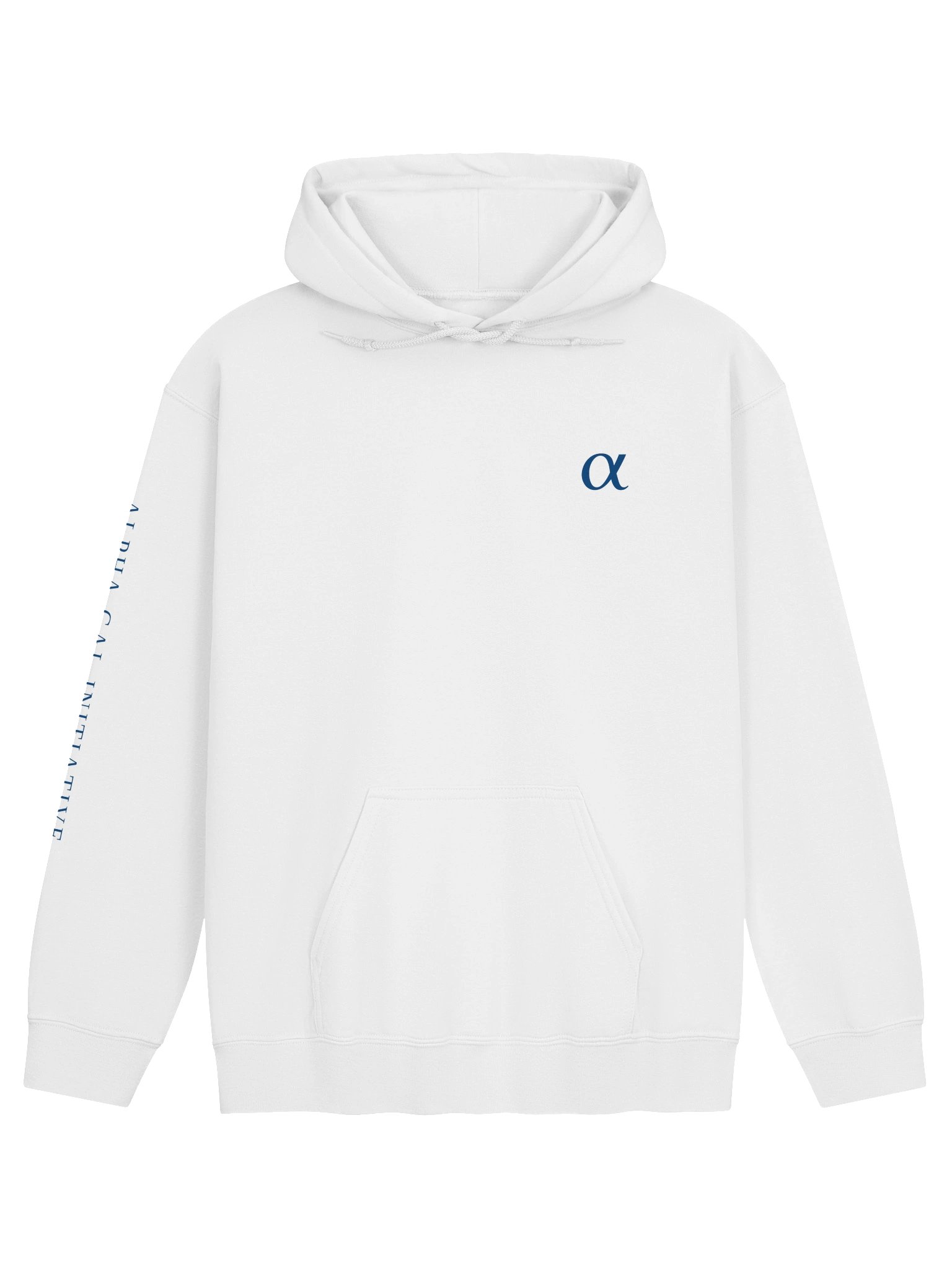 White / Navy Hoodie Unisex Sweatshirt product image (1)
