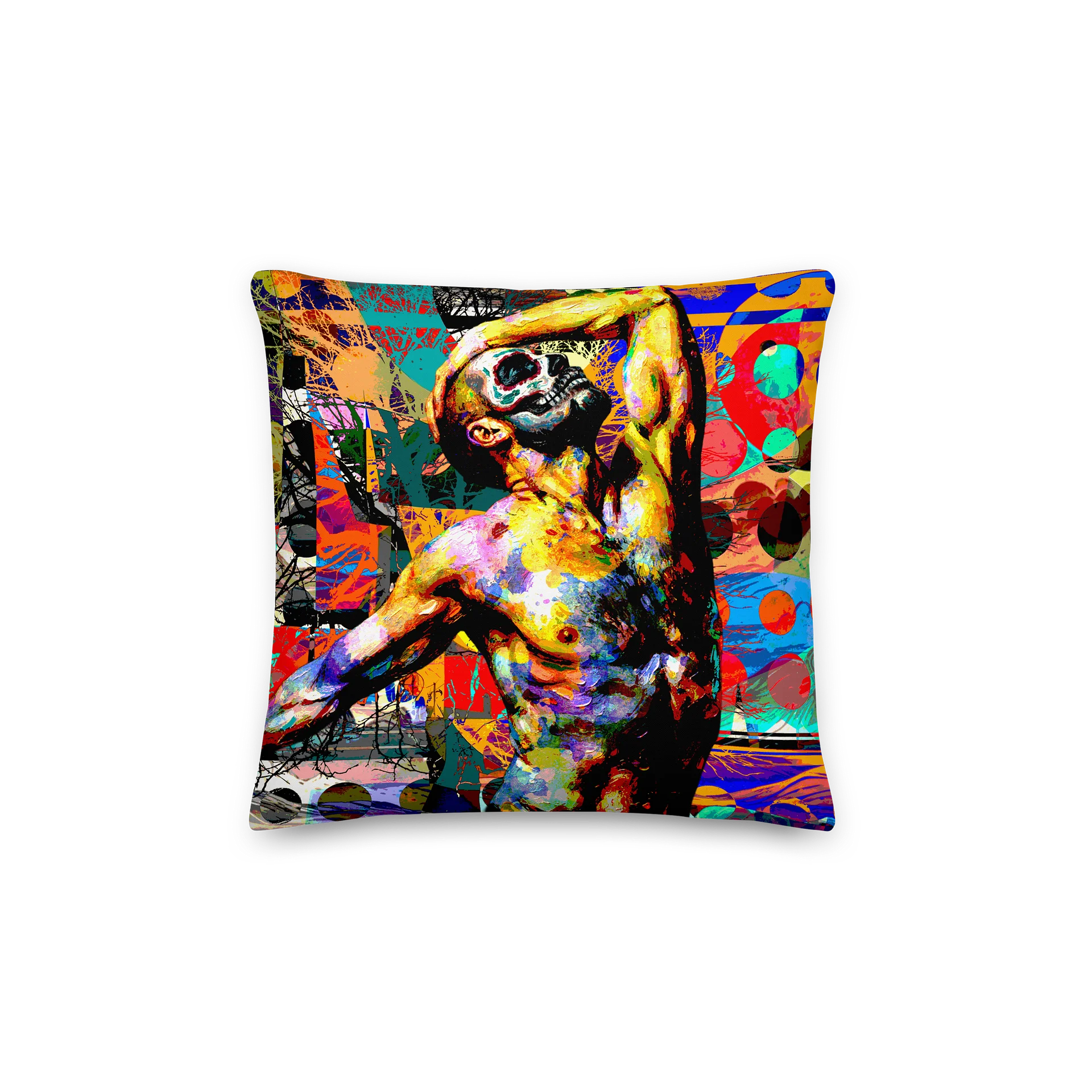 Día de Muertos: Solar Rapture Pillow by Art by Edward Martin product image (3)
