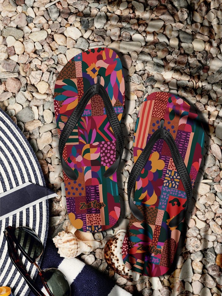 Flip flops "Abstract African Ethnic Pattern" product image (1)