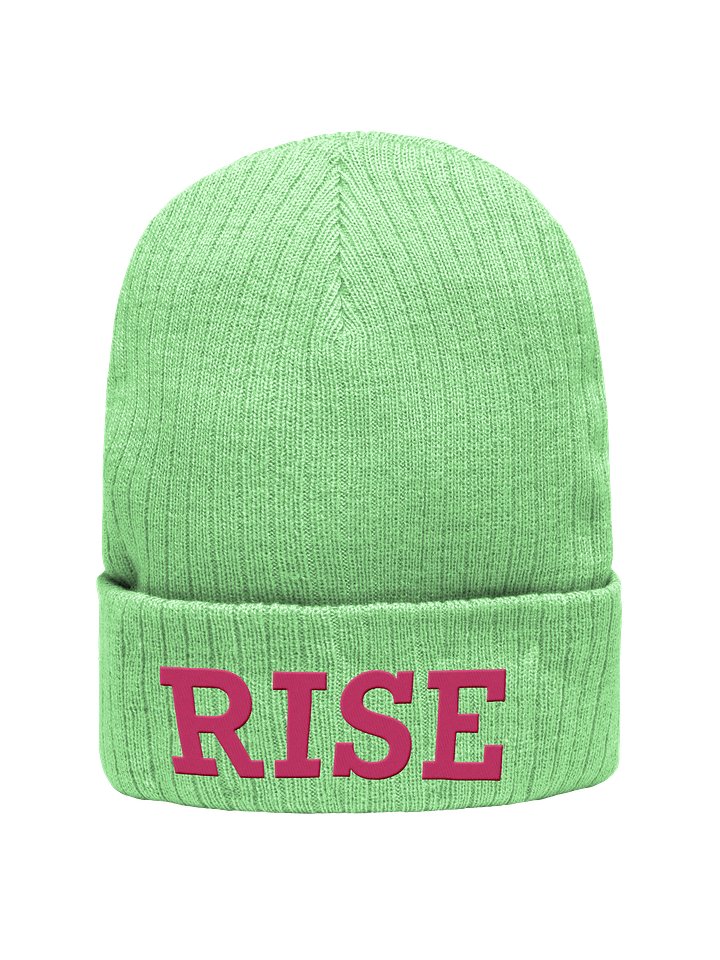 RISE Embroidered Beanie [PINK ver.] product image (1)