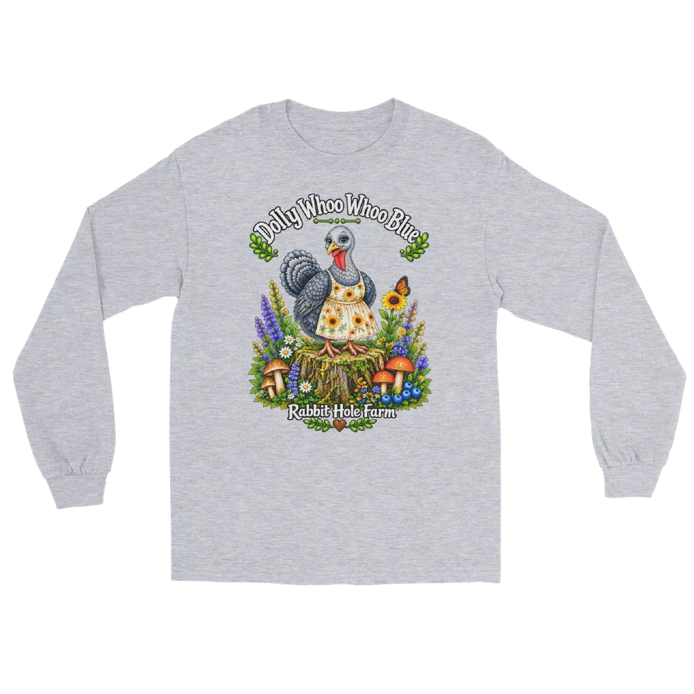 Dolly Sunflower Dress Design Adult Long Sleeve Grey product image (1)