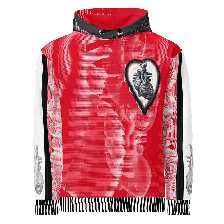 HEART FELT | red | unisex | pullover | hoodie product image (1)