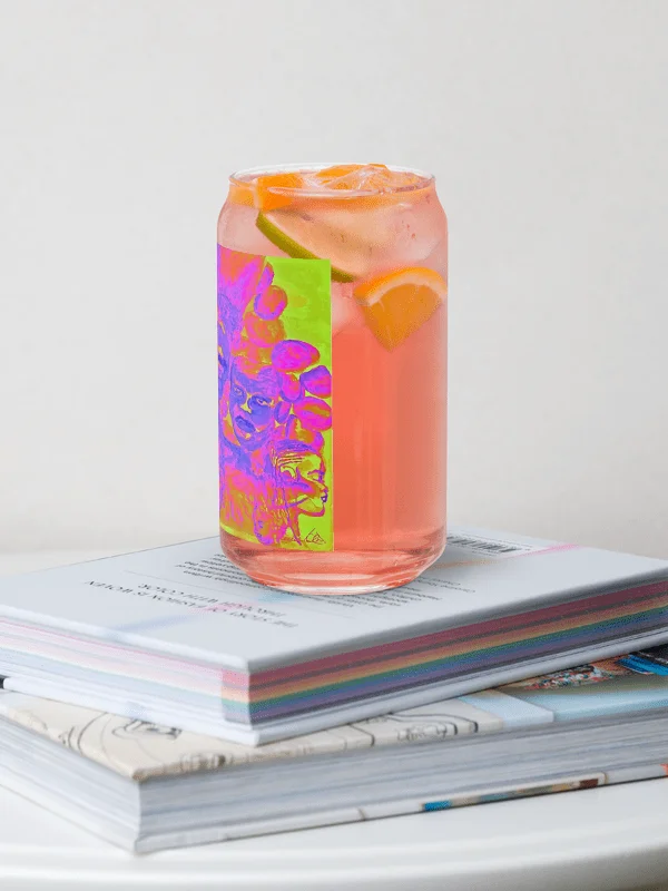 A BEAUTIFUL PEOPLE COLOURPOP GLASS CUP product image (2)