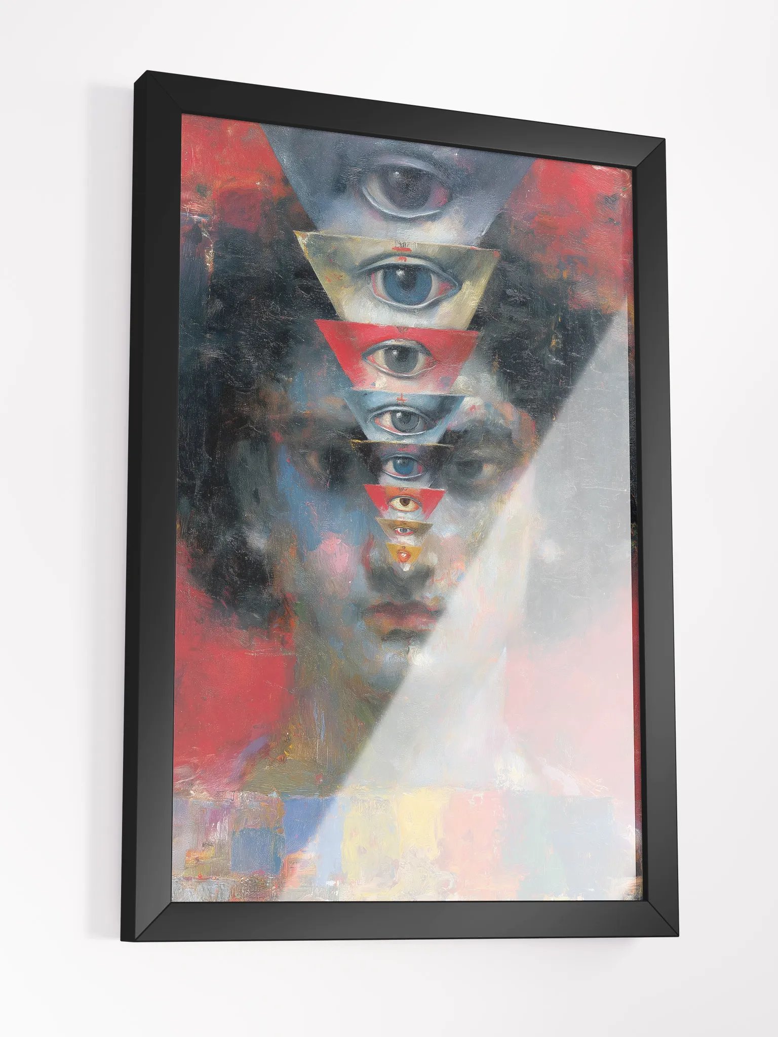 Mystic Eyes ibrant Ayous Wood Framed Matte Poster product image (6)