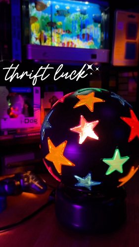 facebook marketplace find today, a rare gem 🌟 
#retro #thrifting #y2k #nostalgia #discoball ✨