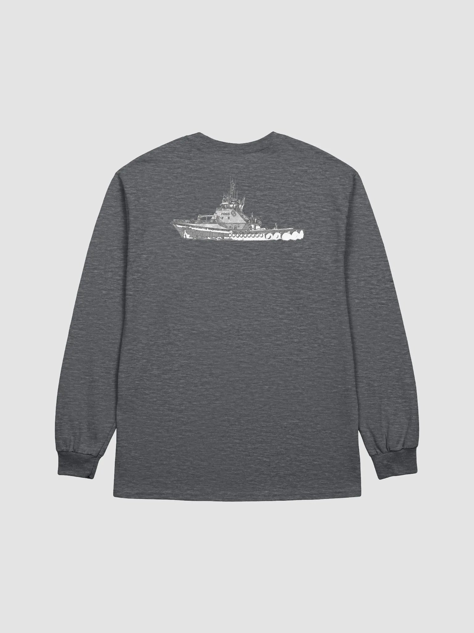 Foss Tug Sketch – Maritime Workwear | Twin Anchor Apparel Saltwater Long Sleeve Line product image (1)