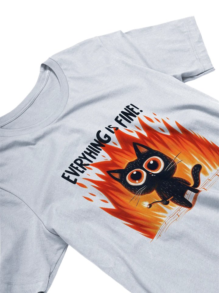 Flame Cat 'Everything is Fine' T-Shirt product image (2)
