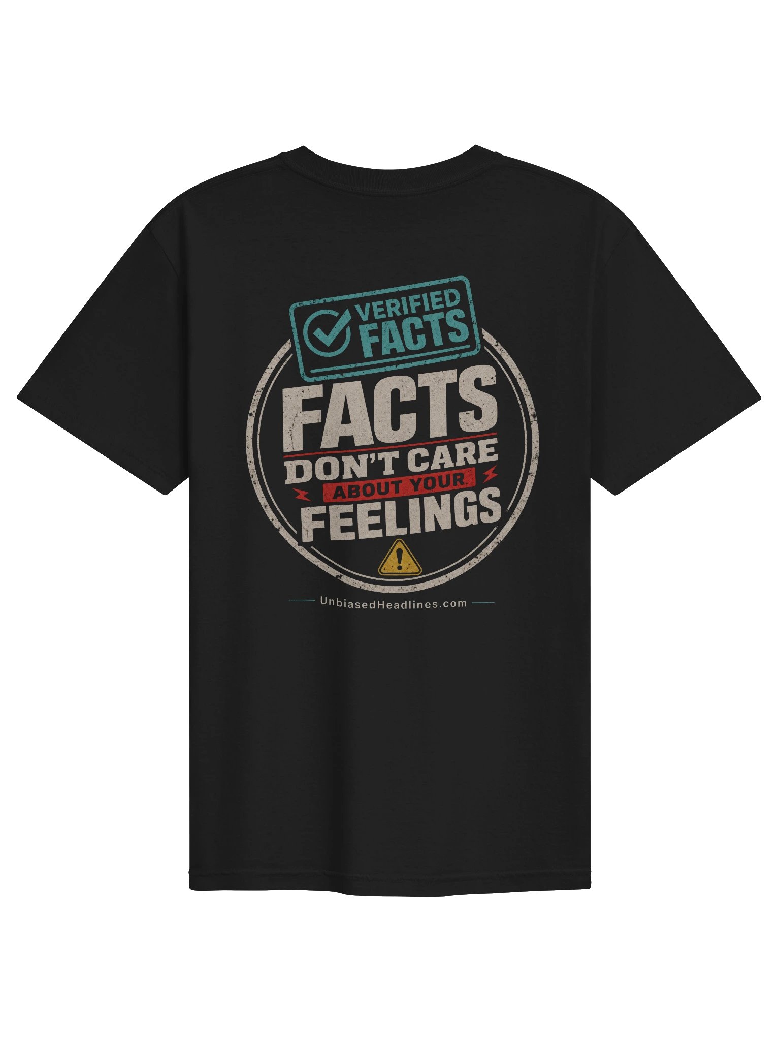 Facts Don't Care About Your Feelings Tee - Back Print with Pocket Logo product image (2)