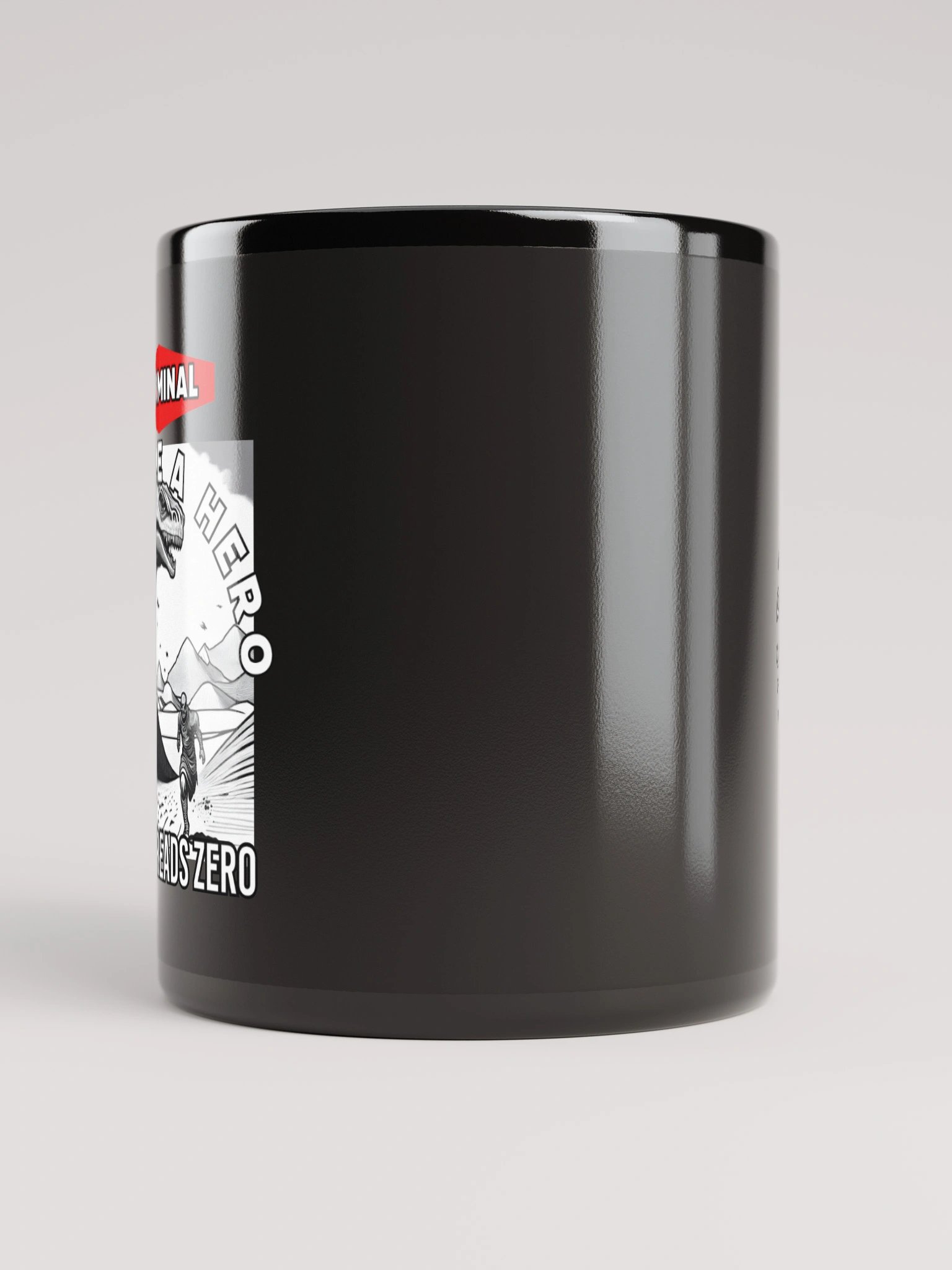 WORMINAL Black Glossy Mug product image (9)
