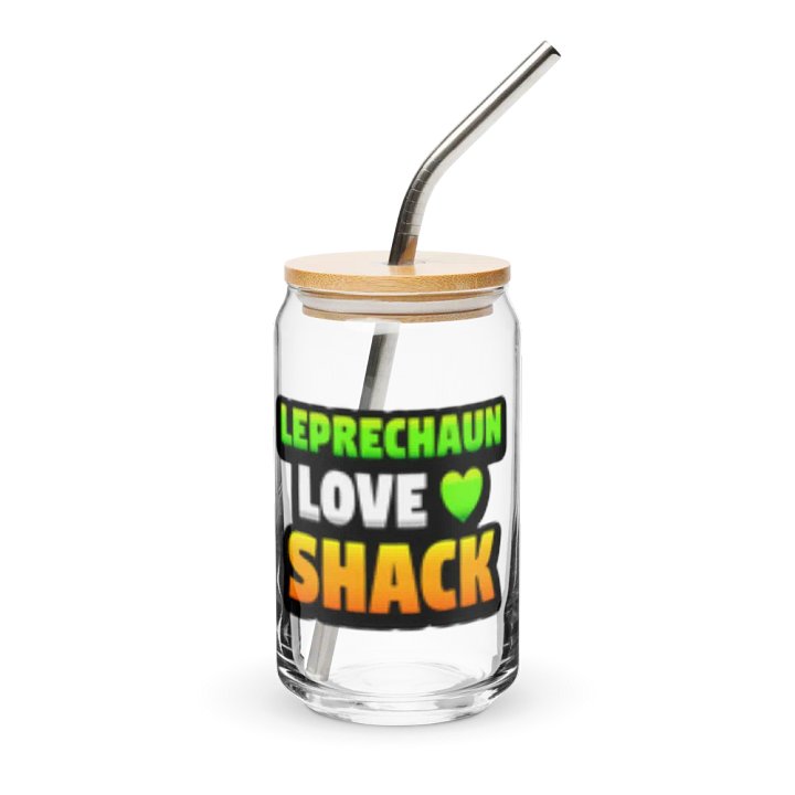 LLS Can Shaped Glass (16oz) with Lid & Straw product image (1)
