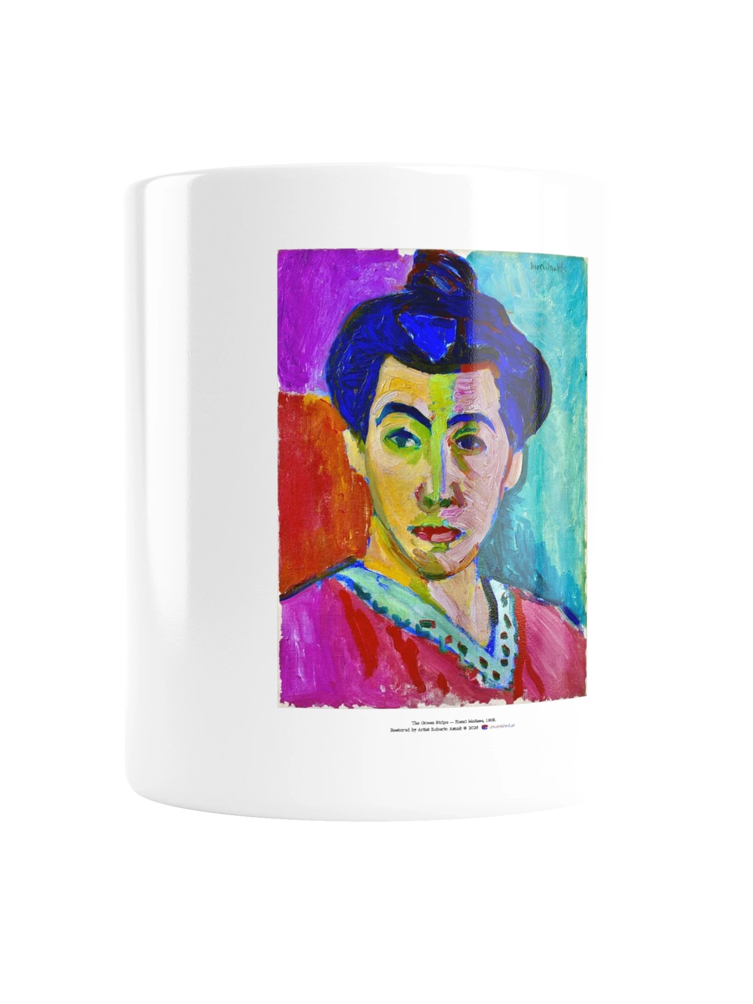 The Green Stripe — White Mug product image (2)