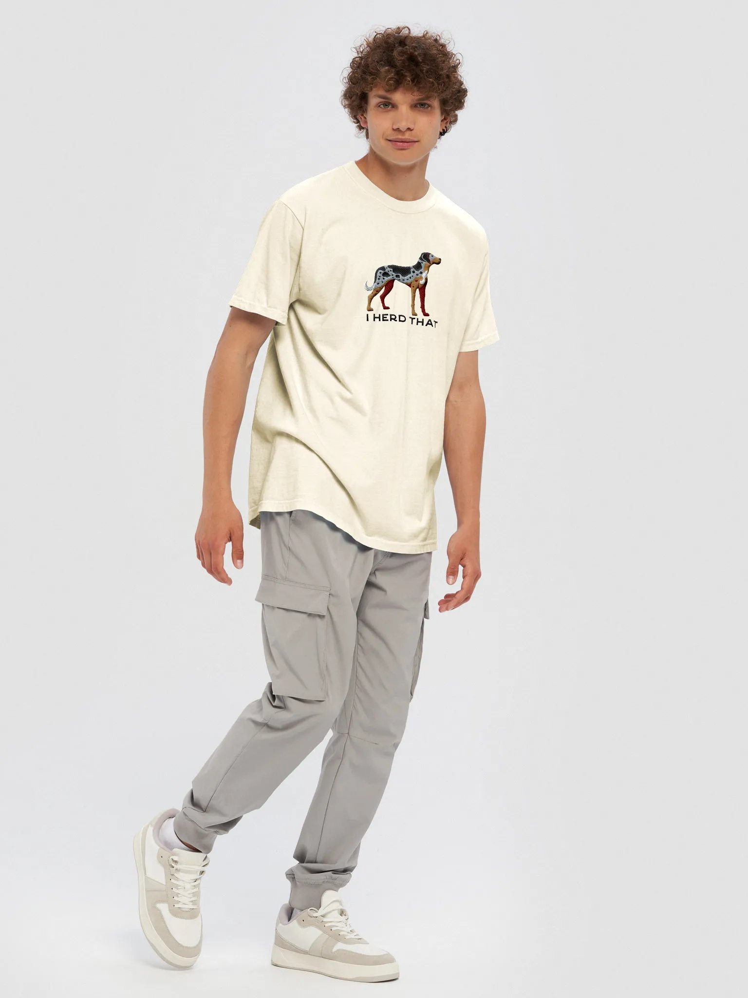 I Herd That T-Shirt(Embroidered) of a Catahoula Leopard Dog product image (9)