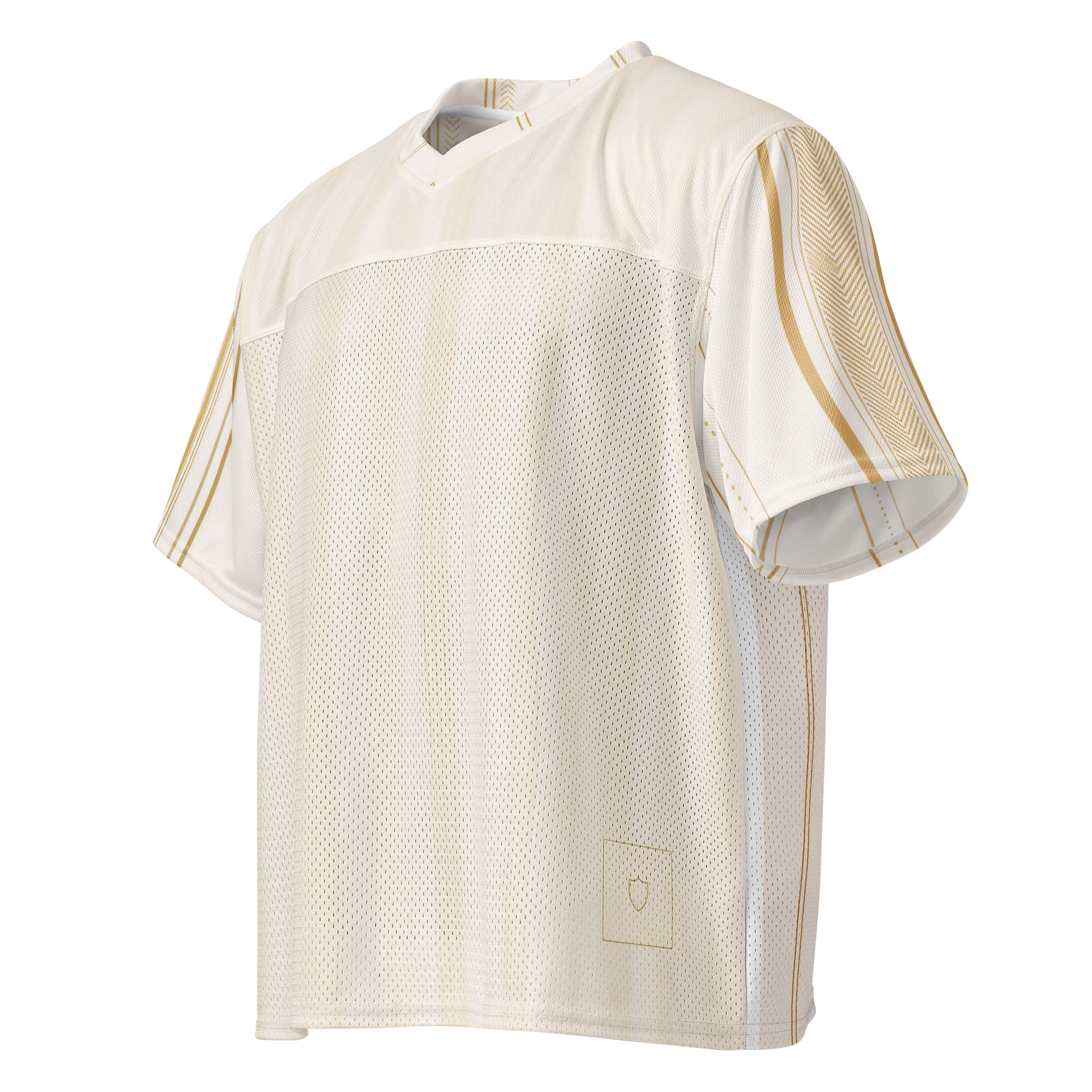 Ivory Gold Pinstripe Jersey product image (3)