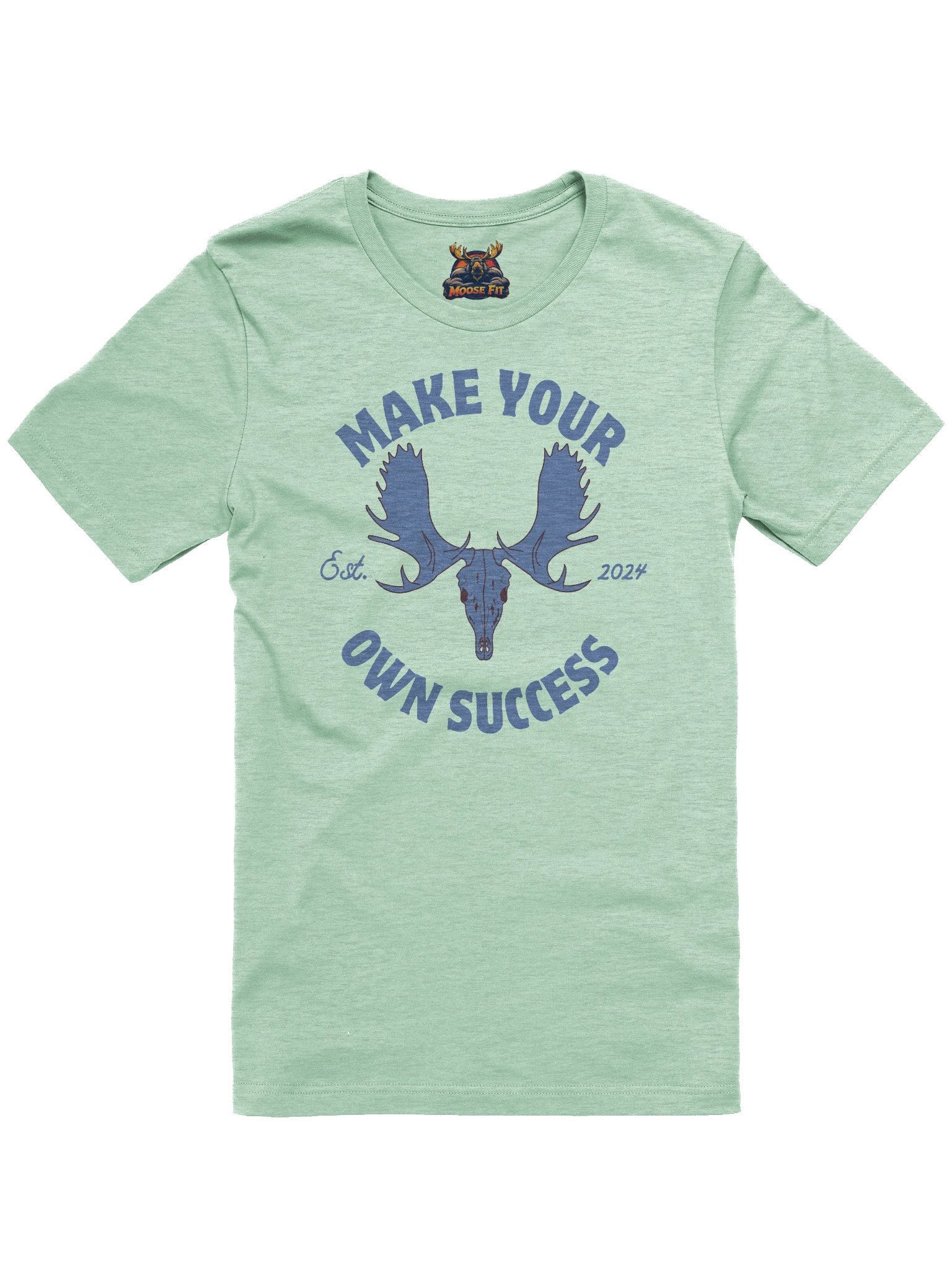 Blue Moose Skull - Make Your Own Success - Tee product image (3)