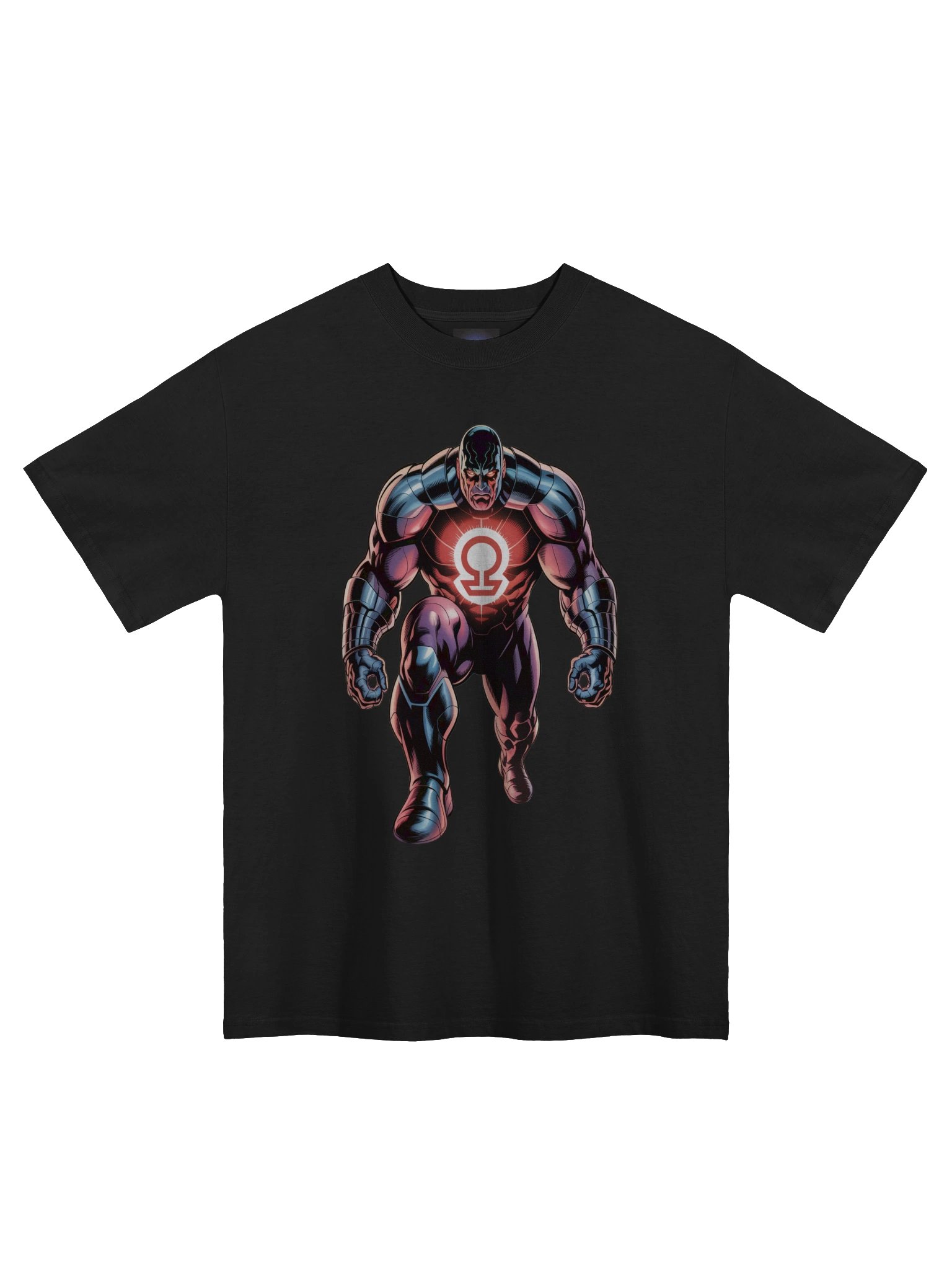 Apokoliptian Kneel: Darkseid Oversized Faded T-Shirt product image (3)